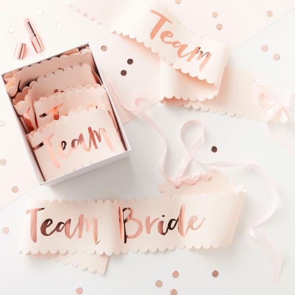 Team Bride Ordensband Roséguld