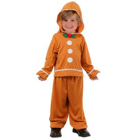 Pepparkaksgubbe Maskeraddr&auml;kt Barn 3-4 &aring;r