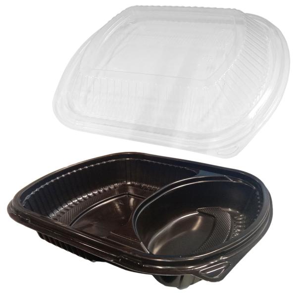 Engångslåda med Lock & 2 Fack 50-pack