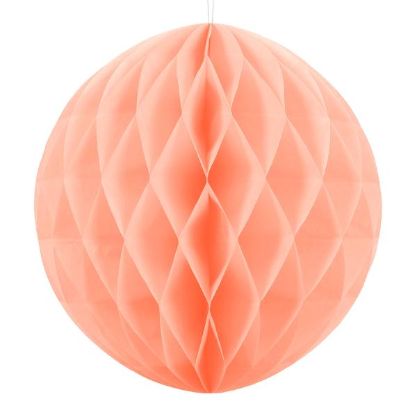 Hängande Honeycomb Ljus Persika 40 cm