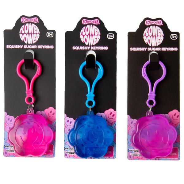 Squishy Blomma med Nyckelring 4,5 cm