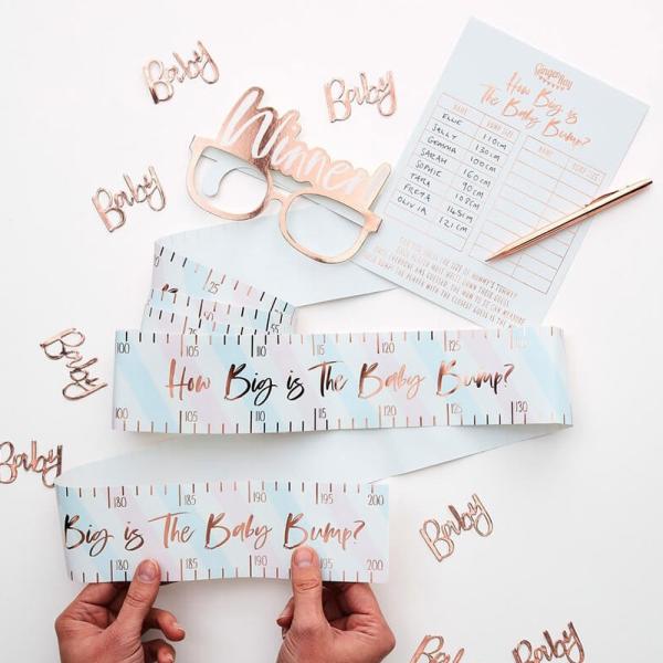 Mät Bebismagen Baby Shower Spel