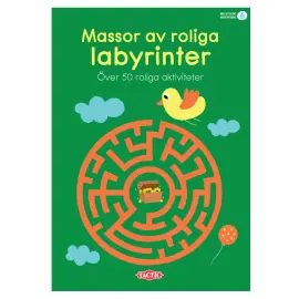 Massor Av Roliga Labyrinter Pysselbok