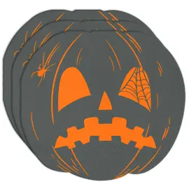Pappersservetter Pumpor Orange/Svart