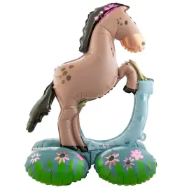 Folieballong H&auml;st St&aring;ende 53 x 74 cm