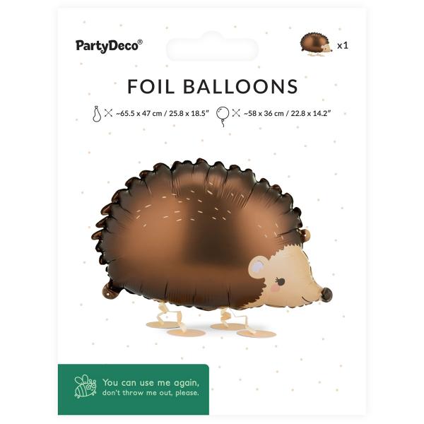 Folieballong Igelkott Airwalker 58 x 36 cm