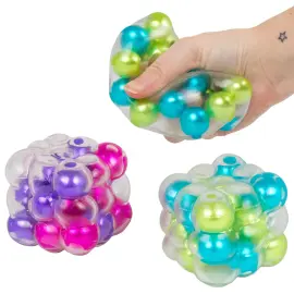Squishy Kub Leksak med Kulor 6 cm