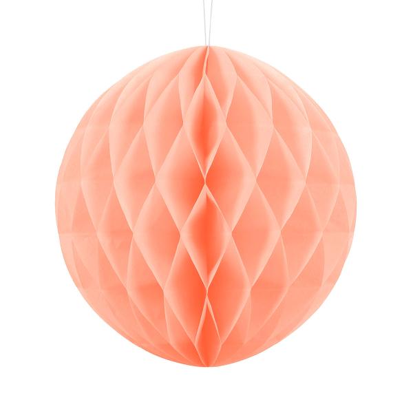 Hängande Honeycomb Ljus Persika 30 cm