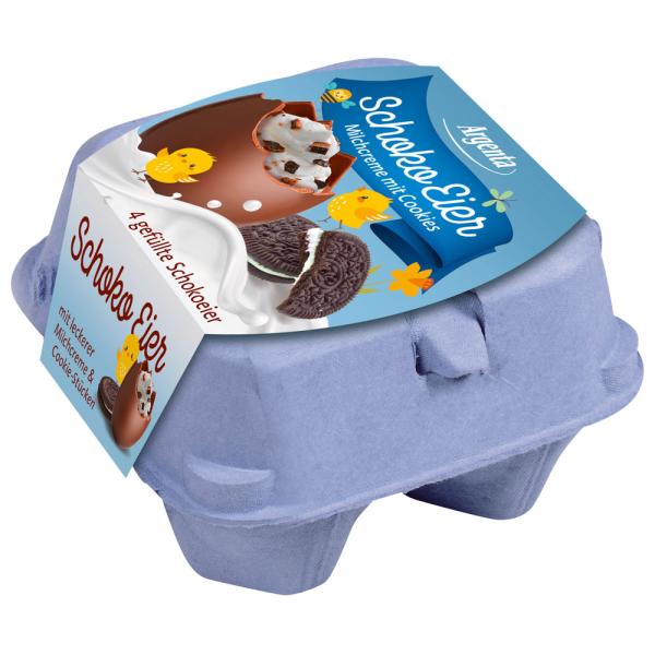 Chokladägg med Mjölkkräm och Kakor