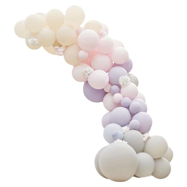 Ballongbåge Kit Luxe Rosa/Lila/Grå