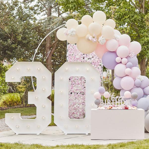 Ballongbåge Kit Luxe Rosa/Lila/Grå