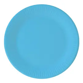 Blåa Papptallrikar Solid Color