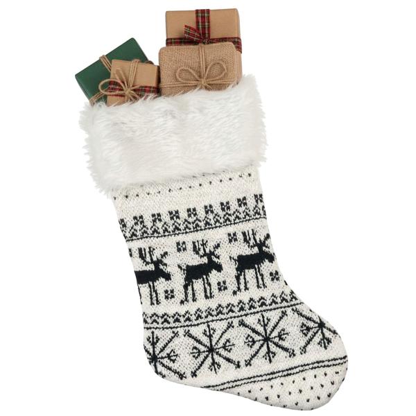 Renar Julstrumpa Svartvit