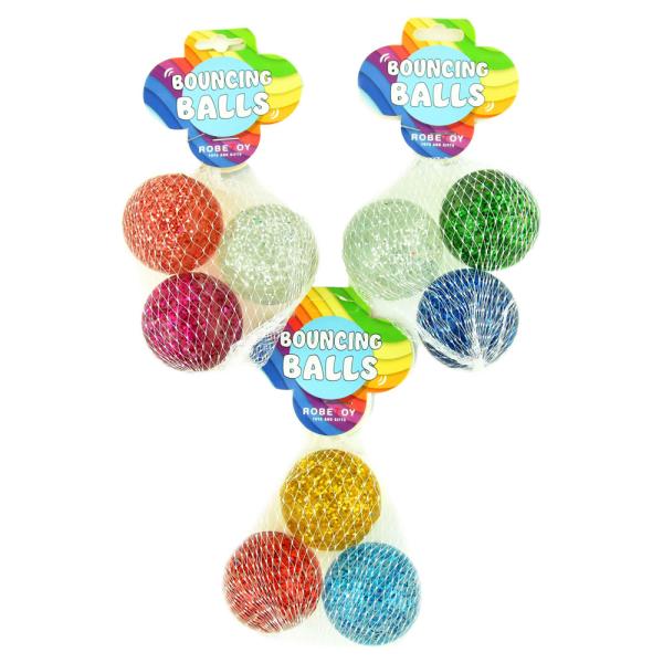 Glitter Studsbollar Stora