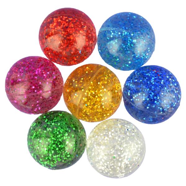 Glitter Studsbollar Stora