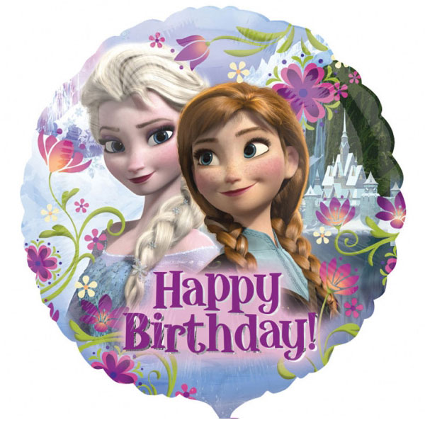 Läs mer om Frost Happy Birthday Folieballong