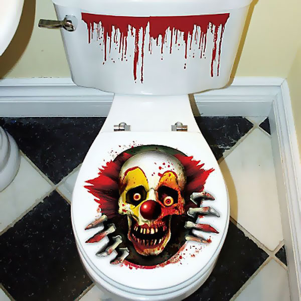 Toalett Dekoration Killer Clown