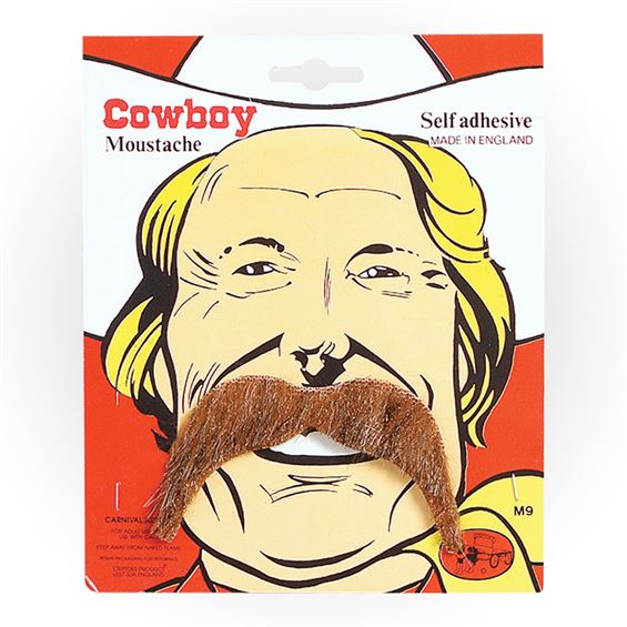 Läs mer om Brun Cowboy Mustasch