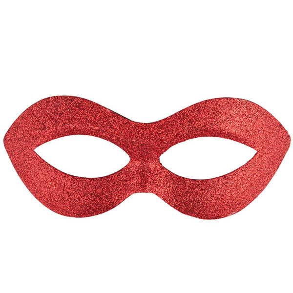 Röd Ögonmask med Glitter