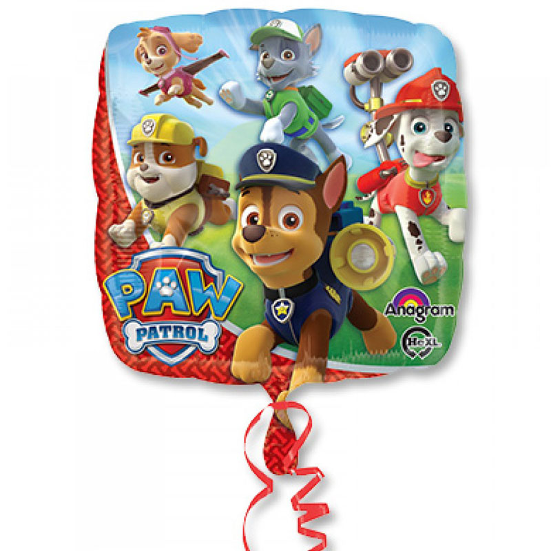 Paw Patrol Ballong Folie Fyrkantig