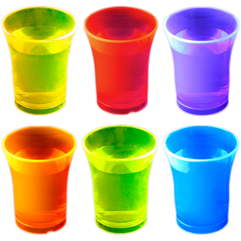 UV Neon Lysande Shotglas (Gul) thumbnail