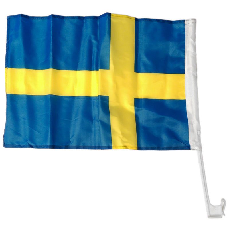 Läs mer om Bilflagga Sverige 2-pack