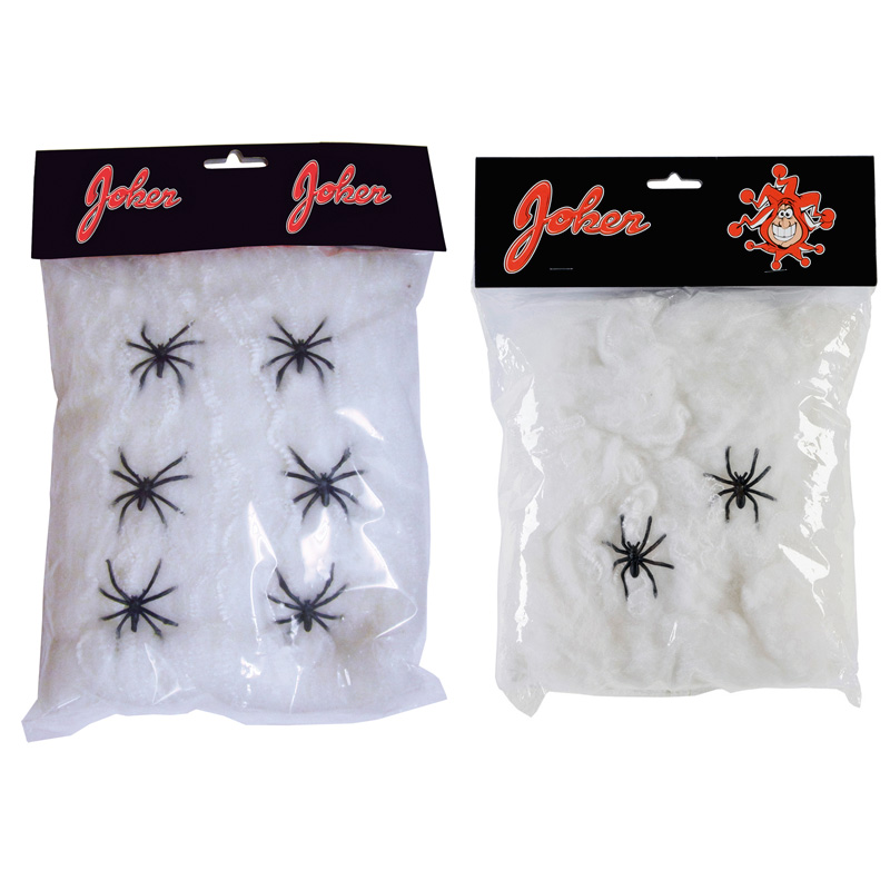 Halloween Spindelnät med Spindlar (28 g (2 spindlar))