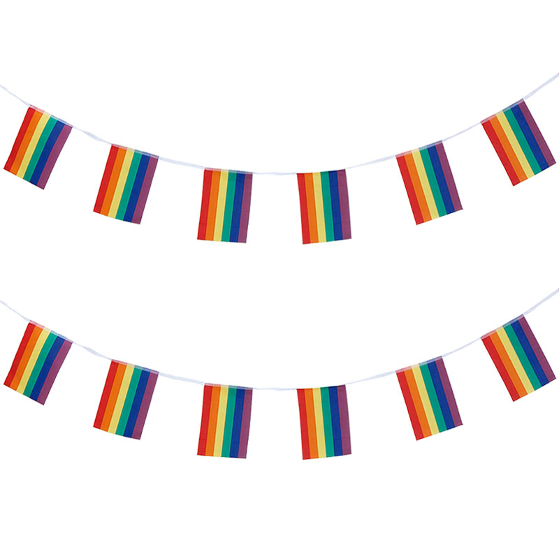 Läs mer om Prideflagga Girlang i Tyg