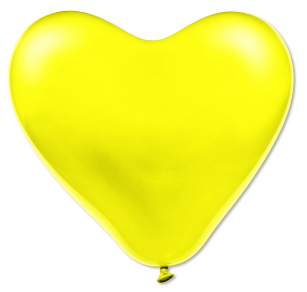 Läs mer om Hjärtballonger Gula