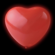 LED Ballonger Hjärtan Röda