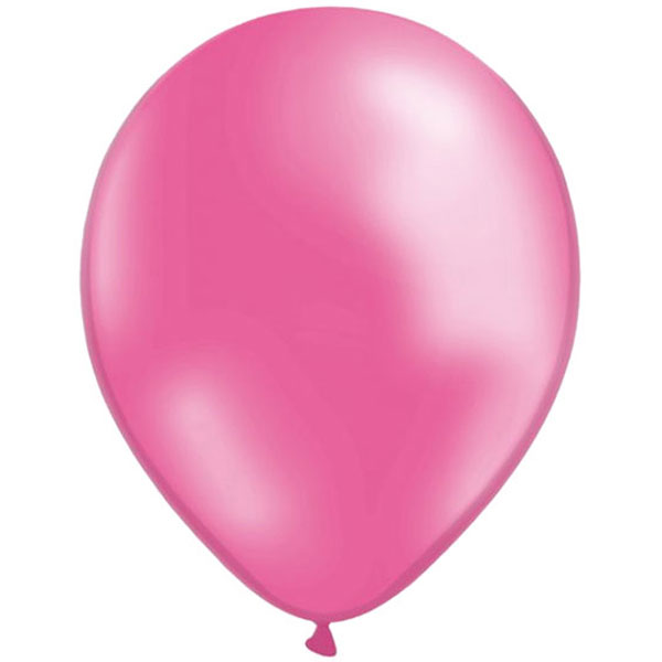 Metallic Ballonger Rosa (10-pack)