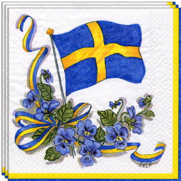 Läs mer om Servetter Svenska Flaggan