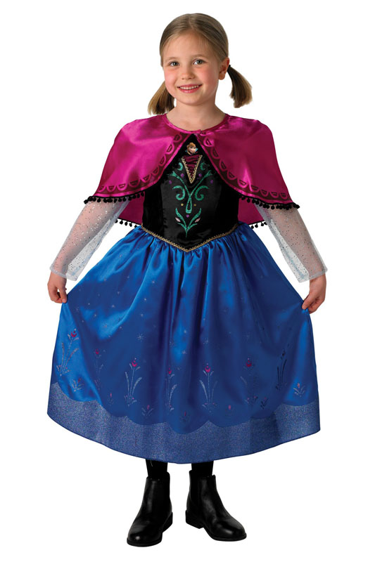 Frost Anna Deluxe Barn Maskeraddräkt (Small (3-4 år))