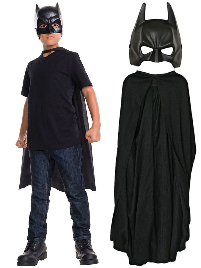 Läs mer om The Dark Knight Rises Batman Mantel & Mask Barn