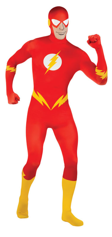 The Flash Second Skin Maskeraddräkt (Medium)