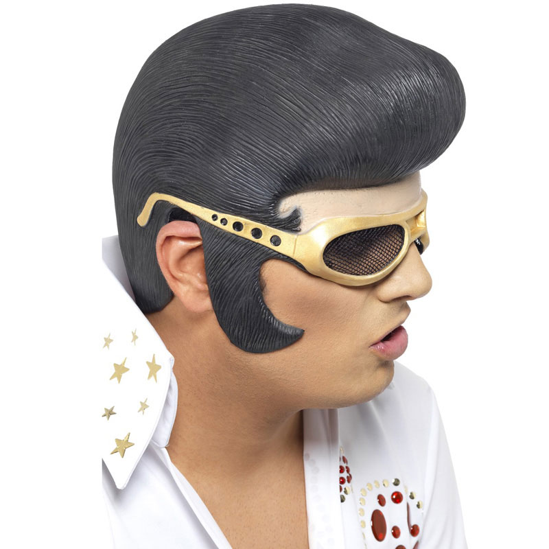 Läs mer om Elvis Halvmask med Gummiglasögon