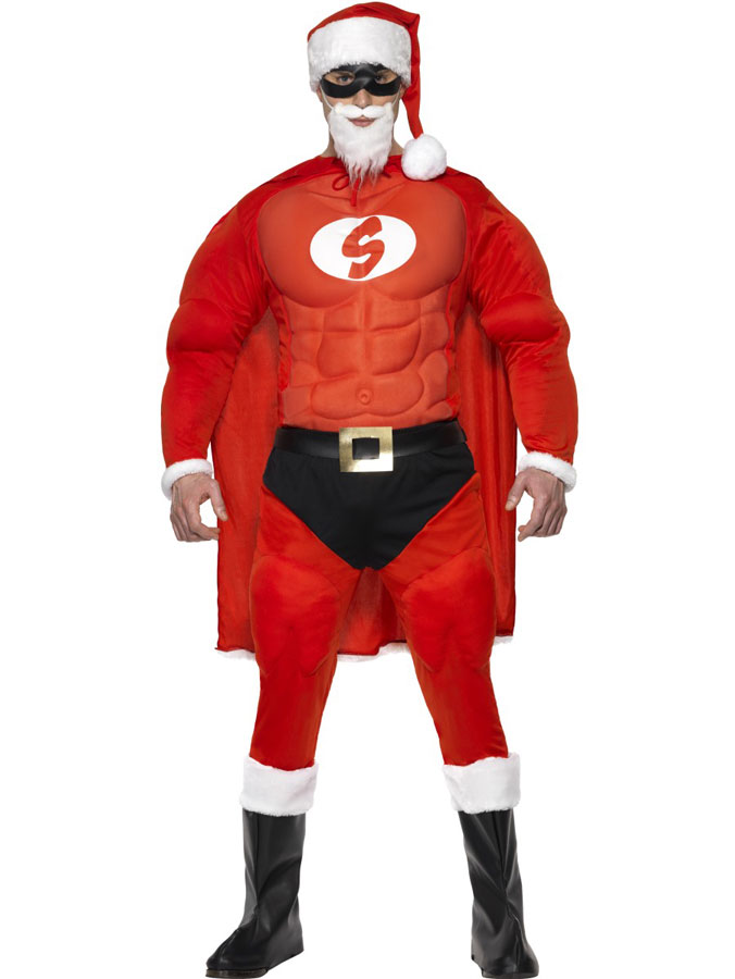 Tomtedräkt Super Santa (Medium)