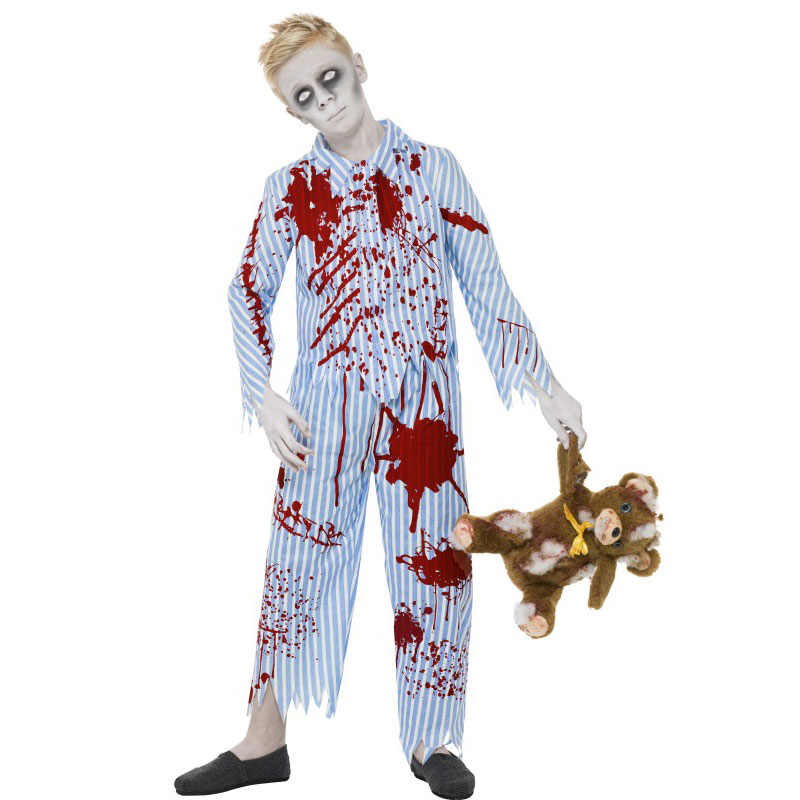 Zombiepojke i Pyjamas Maskeraddräkt (Medium)
