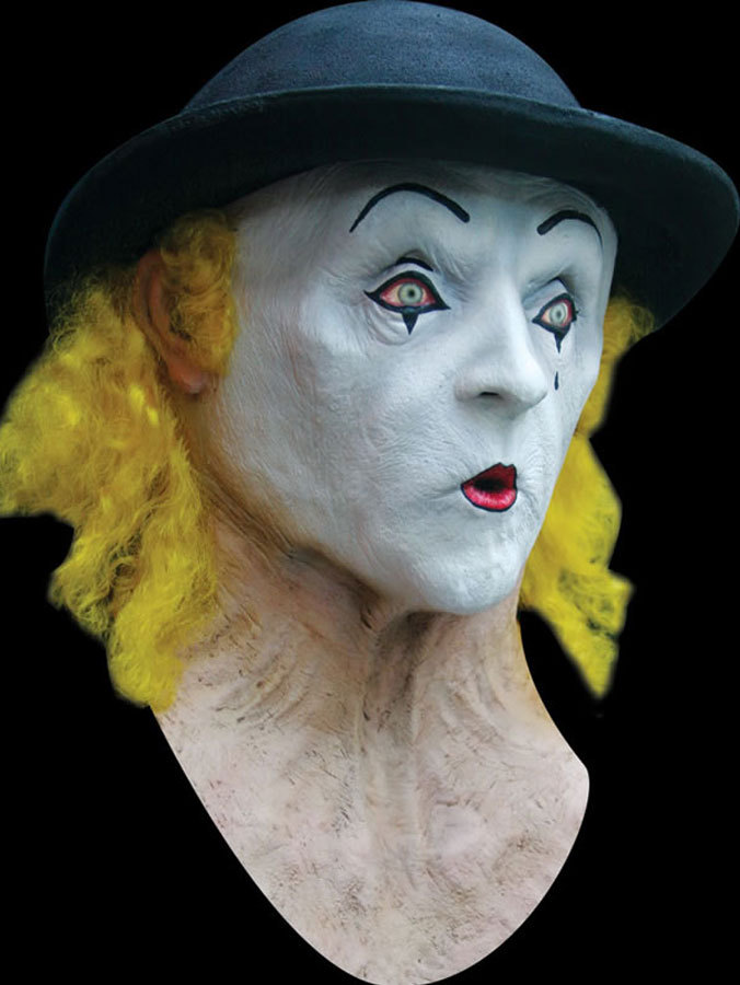 Läs mer om Clown Mask Deluxe med Hatt