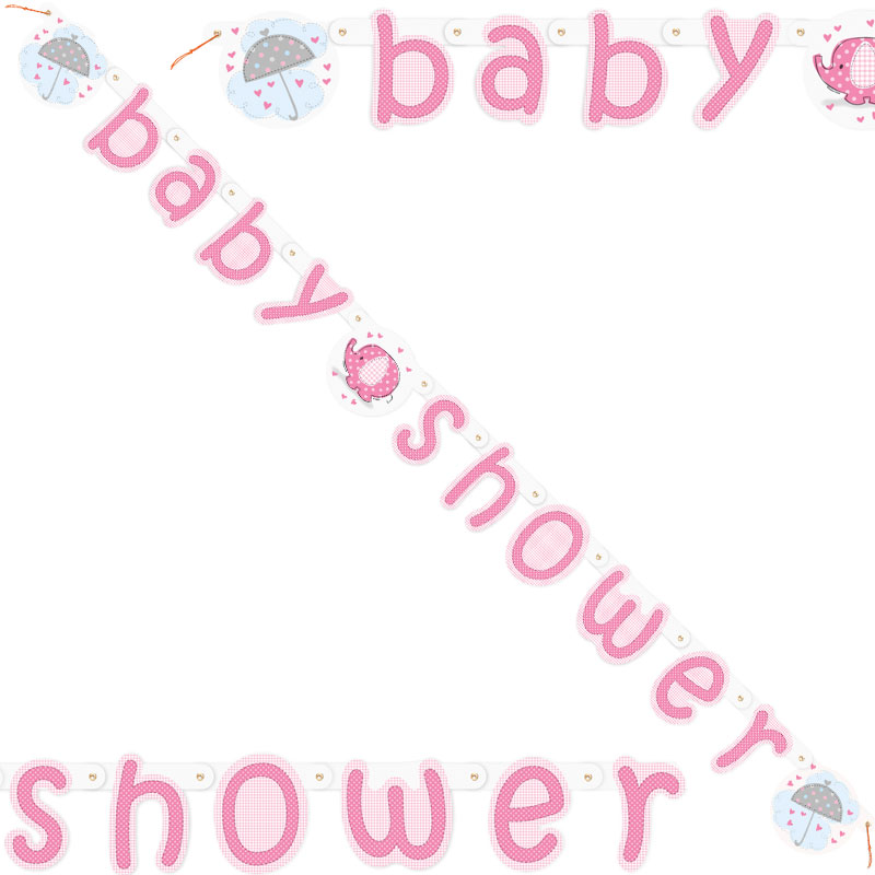 Läs mer om Baby Shower Girlang Girl Umbrellaphant