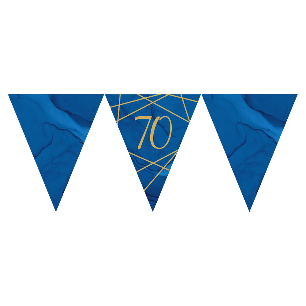 70 Års Flaggirlang Marinblå