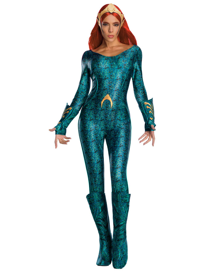 Aquaman Mera Maskeraddräkt Deluxe (Small (str. 36-38))