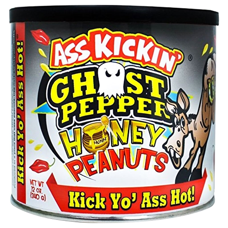 Ass Kickin' Ghost Pepper Honungsjordnötter