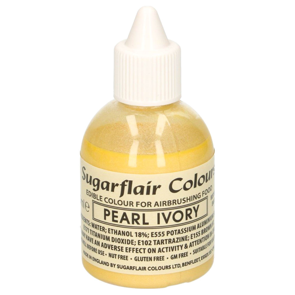 Ätbar Airbrushfärg Pärl Elfenbensvit