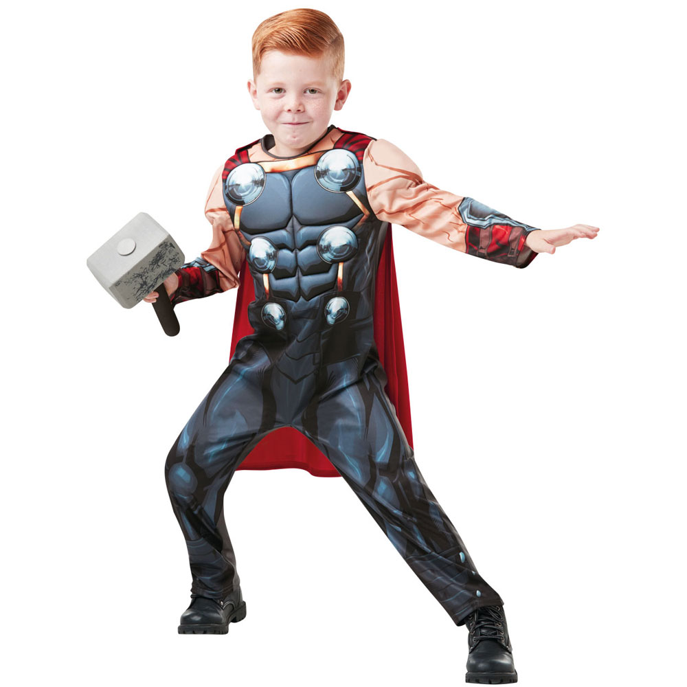 Avengers Thor Dräkt Deluxe Barn (Small (3-4 år))