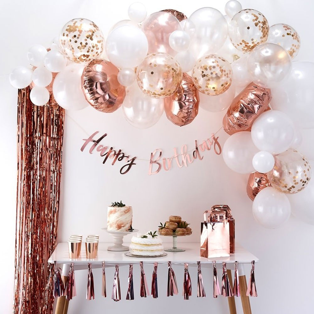 Ballongbåge Kit Roséguld
