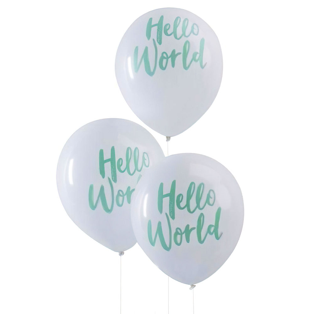 Läs mer om Ballonger Hello World