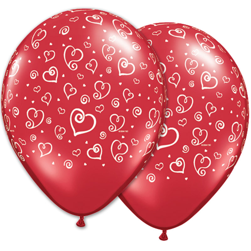 Ballonger med Hjärtan
