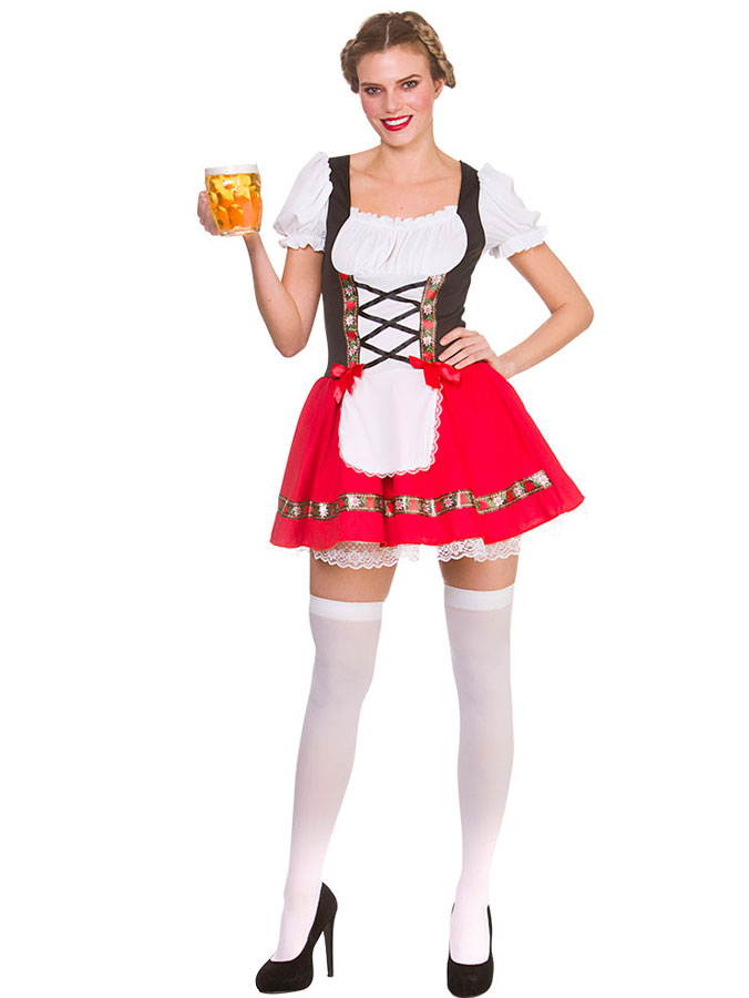 Beer Girl Dirndl Dräkt (X-Small (Stlr. 34-36))