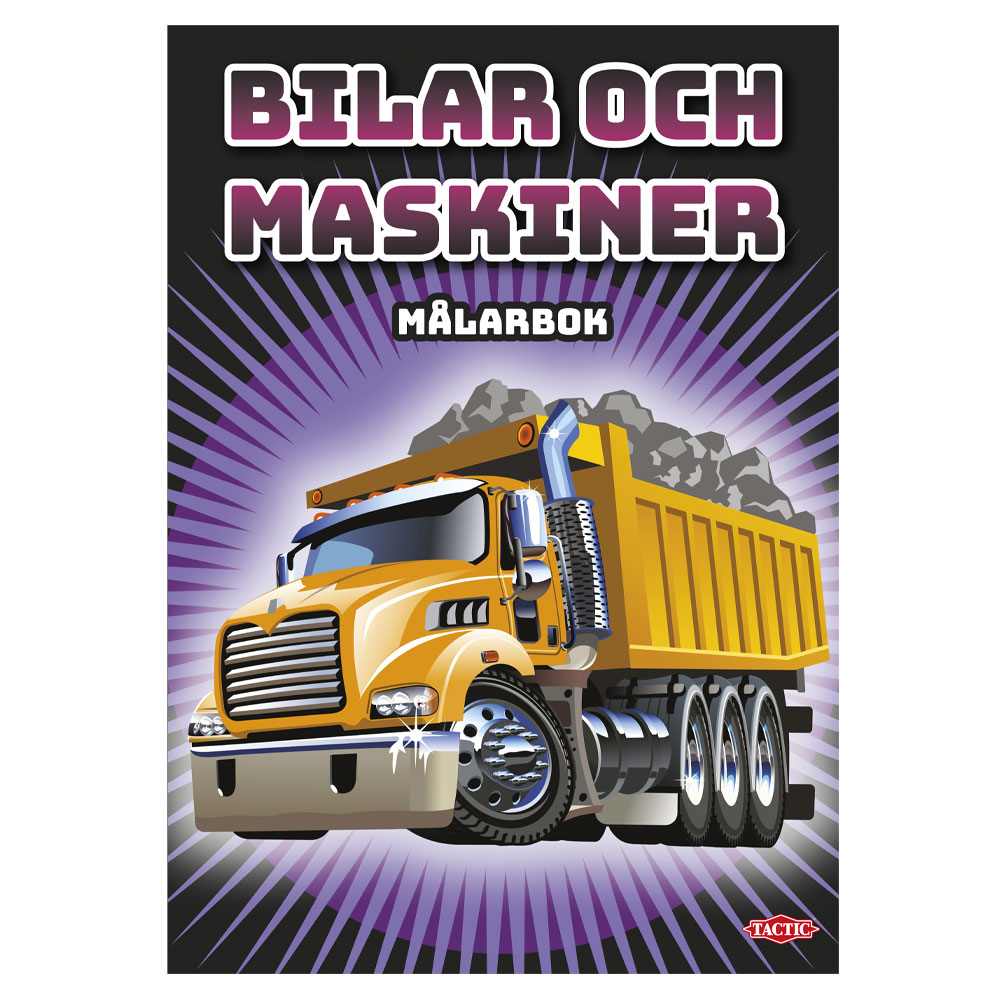 Bilar och Maskiner Målarbok